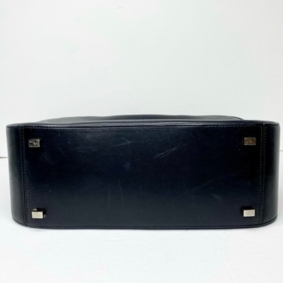 The Row Top Handle Smooth Leather Briefcase Bag - Picture 6 of 10